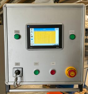 Control Panel of PPCT-100 C-Frame Press in Error Display Portion of Beijer Controller
