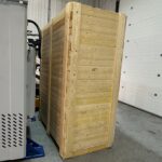 ISPM 15 Certified Crate - Side View of 100 Ton Workshop Press for Shipment to USA